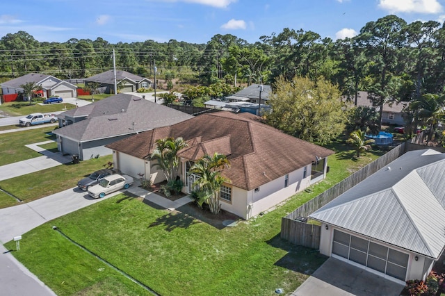 birds eye view of property