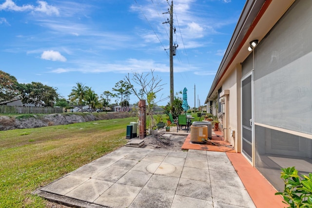 view of patio / terrace featuring cooling unit