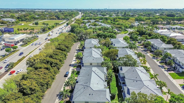 aerial view featuring a residential view