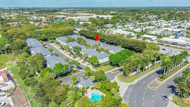 birds eye view of property featuring a residential view