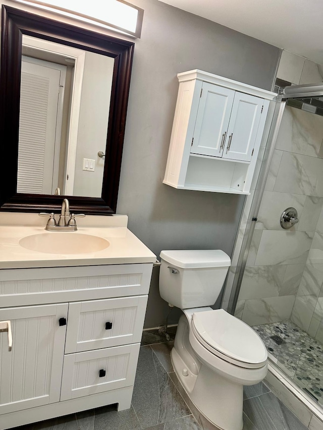 4822 Esedra Ct Unit 101, Lake Worth, FL 33467 - full bath featuring a stall shower, toilet, and vanity