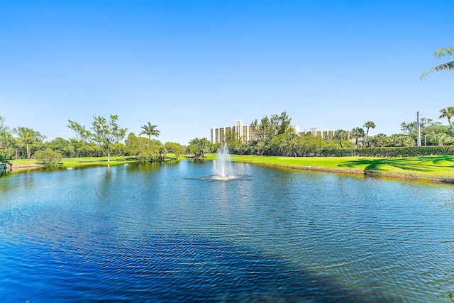 view of water feature