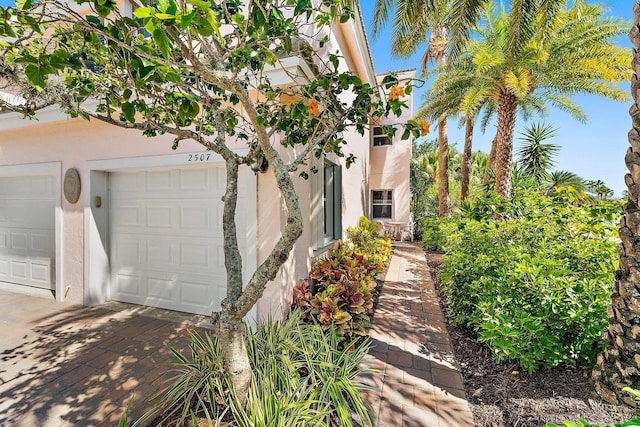 view of property exterior featuring stucco siding