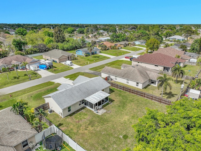 birds eye view of property featuring a residential view