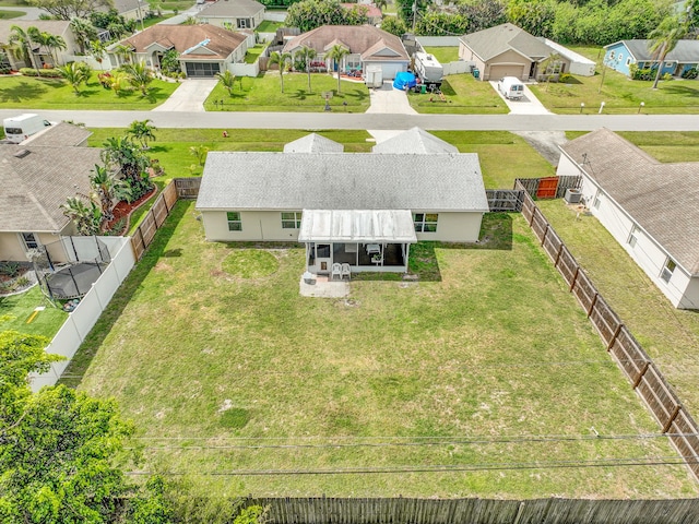 drone / aerial view featuring a residential view