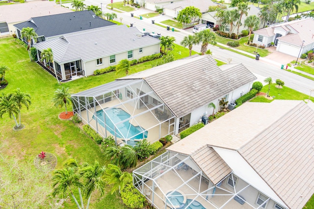 bird's eye view featuring a residential view