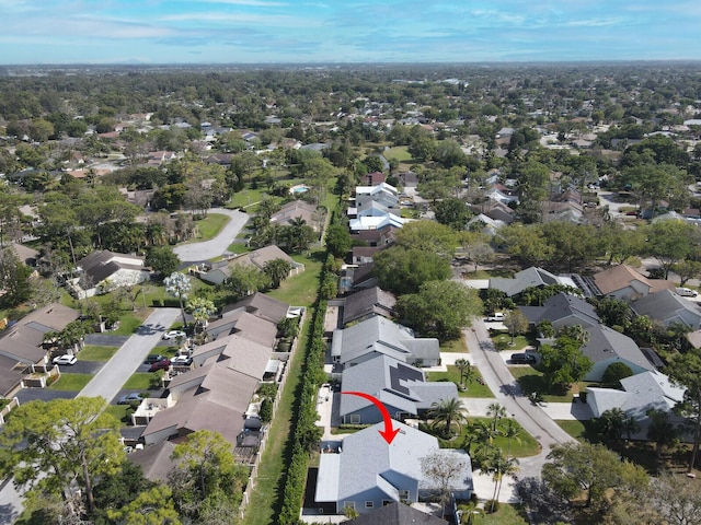 bird's eye view featuring a residential view