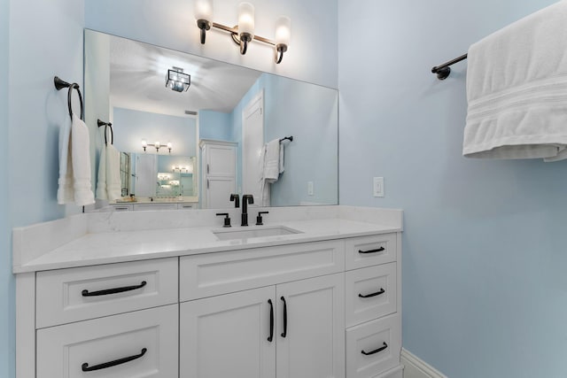 bathroom featuring vanity