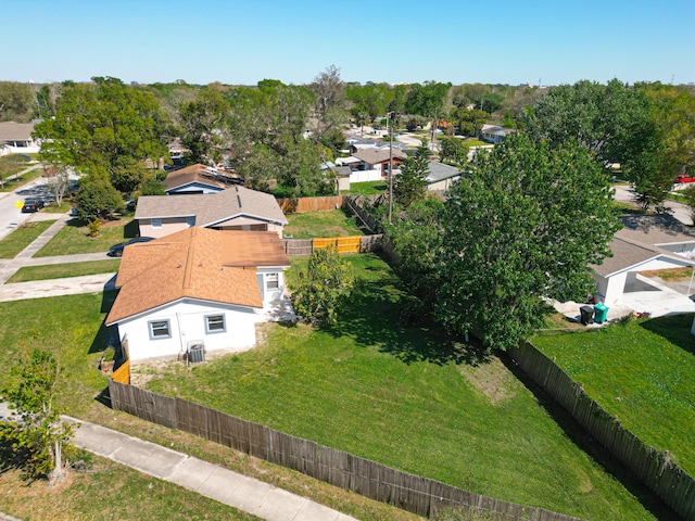 birds eye view of property featuring a residential view