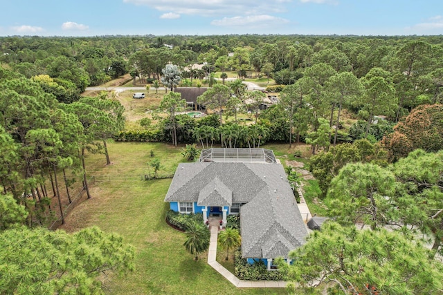 aerial view with a view of trees