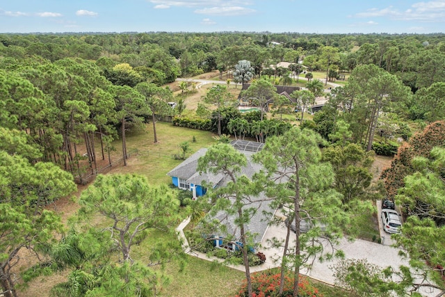 aerial view with a view of trees