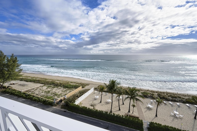 water view with a beach view