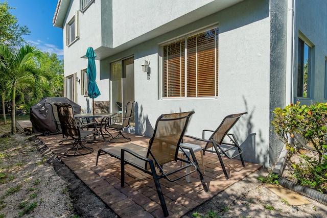 view of patio / terrace featuring outdoor dining area