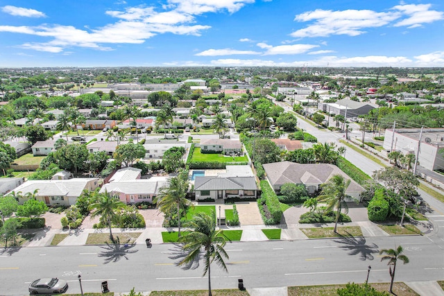 bird's eye view featuring a residential view