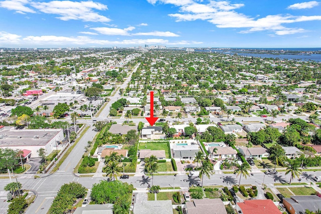 birds eye view of property featuring a residential view