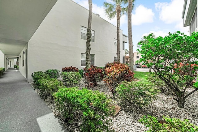 view of property exterior featuring stucco siding