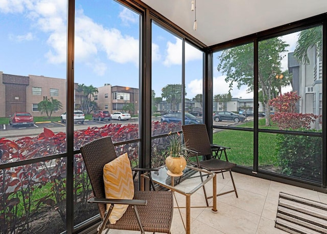 view of sunroom