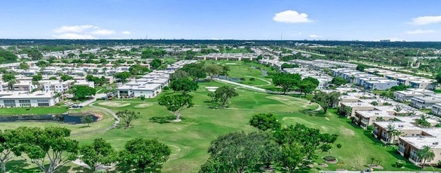 aerial view with golf course view