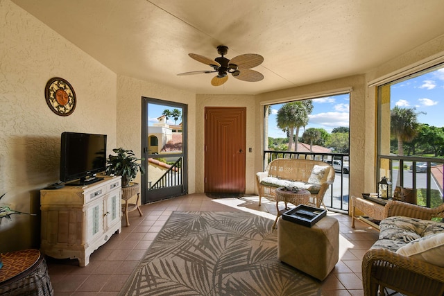 view of sunroom / solarium