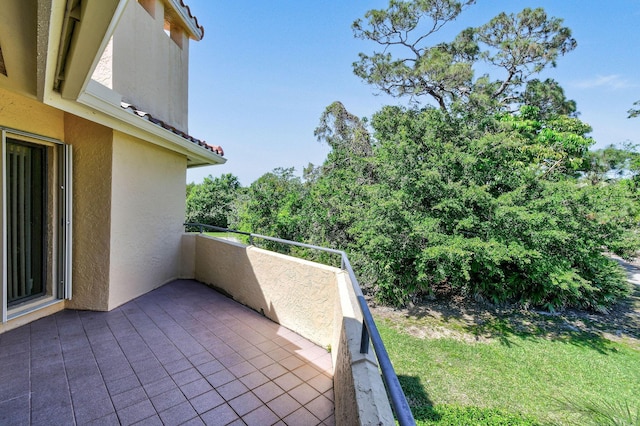 view of balcony