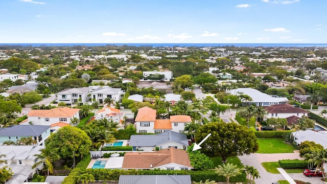 bird's eye view featuring a residential view