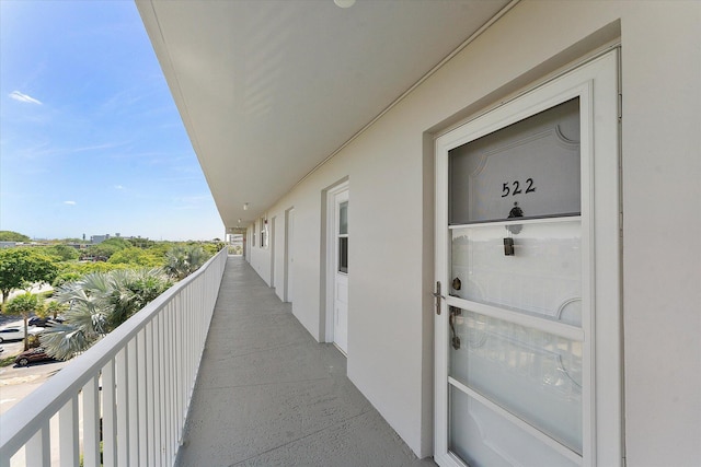 view of balcony