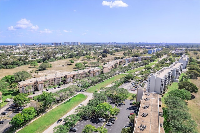 aerial view with a view of city