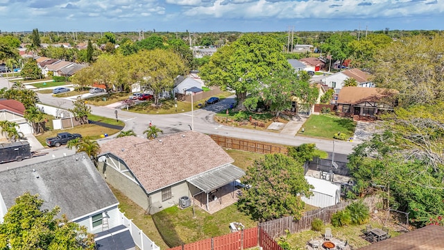 aerial view featuring a residential view