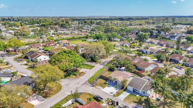 bird's eye view featuring a residential view