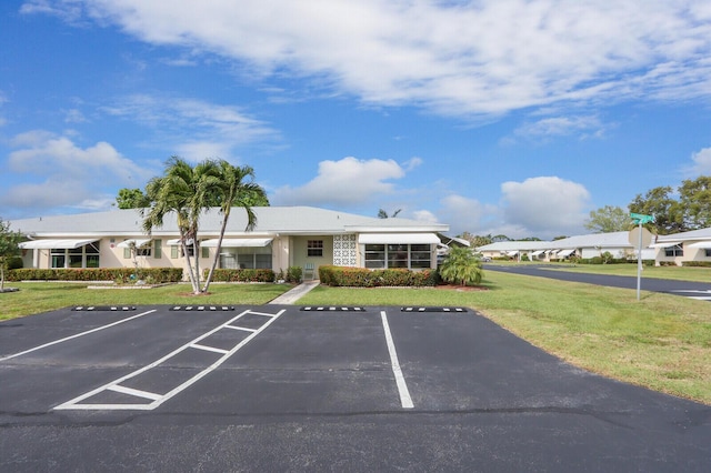 view of uncovered parking lot