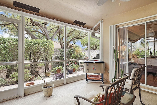 2045 NW 127th Ter, Coral Springs, FL 33071 - sunroom featuring plenty of natural light and ceiling fan