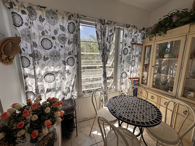 view of dining room