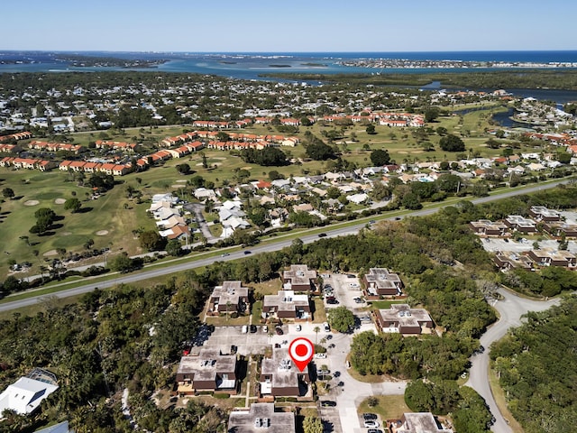 drone / aerial view with a residential view