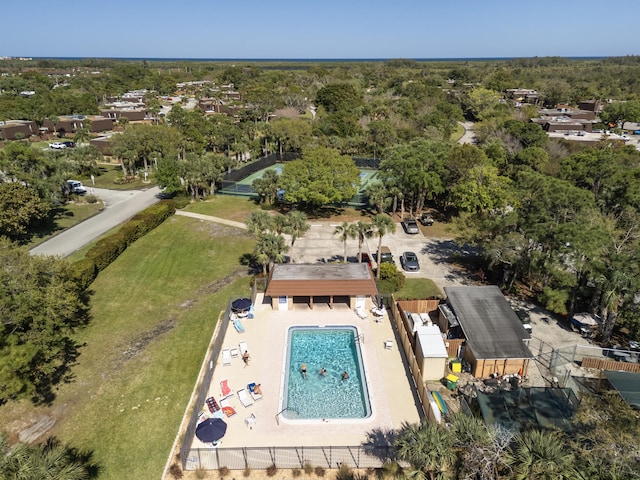 birds eye view of property