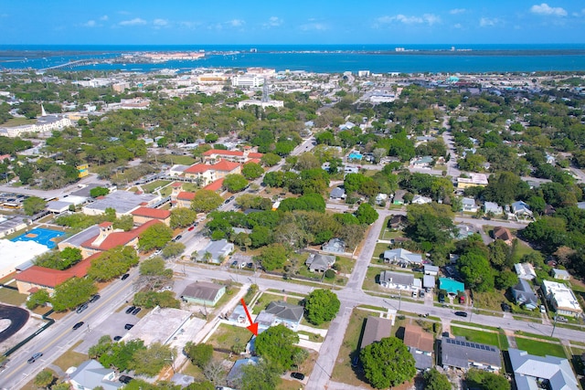 1204 Easter Ave, Fort Pierce, FL 34950 - aerial view of property's location featuring a large body of water and nearby suburban area