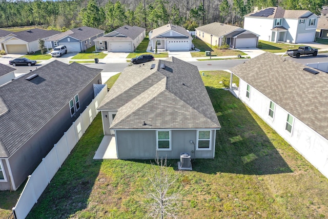 aerial view featuring a residential view