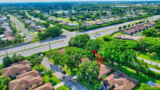 birds eye view of property featuring a residential view