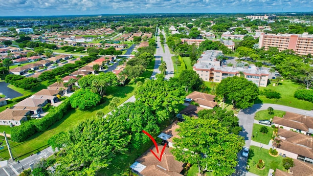 birds eye view of property featuring a residential view