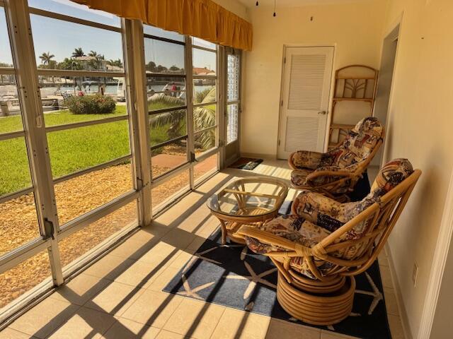 view of sunroom