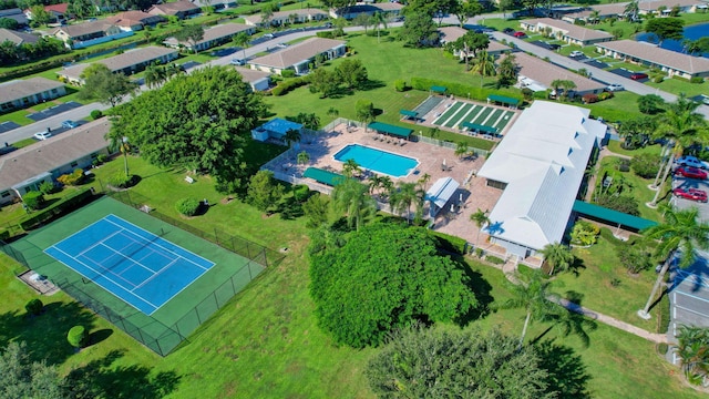 bird's eye view featuring a residential view