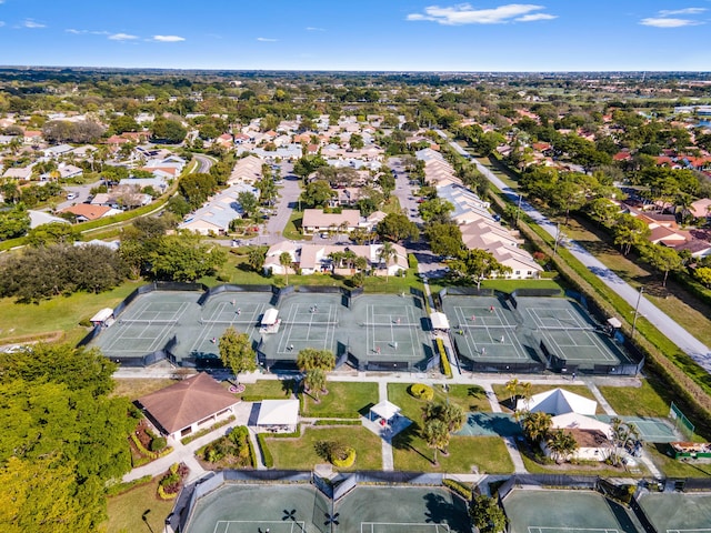 drone / aerial view featuring a residential view