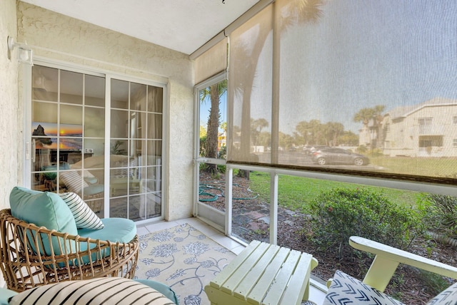 view of sunroom / solarium