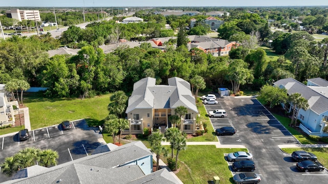 drone / aerial view with a residential view