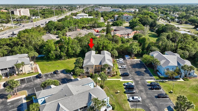 drone / aerial view featuring a residential view