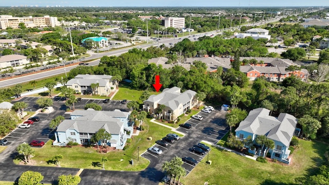 drone / aerial view featuring a residential view