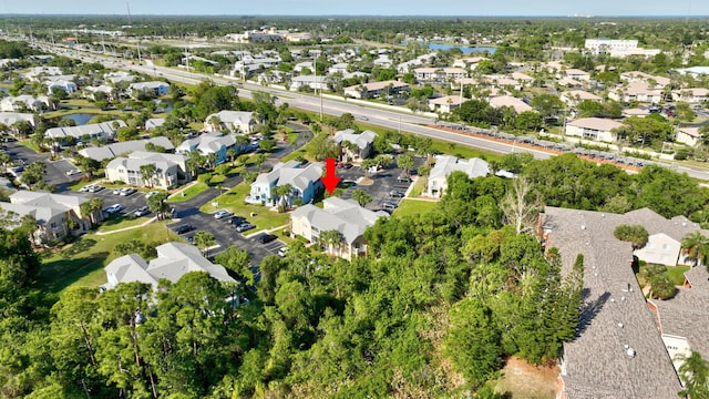 drone / aerial view featuring a residential view