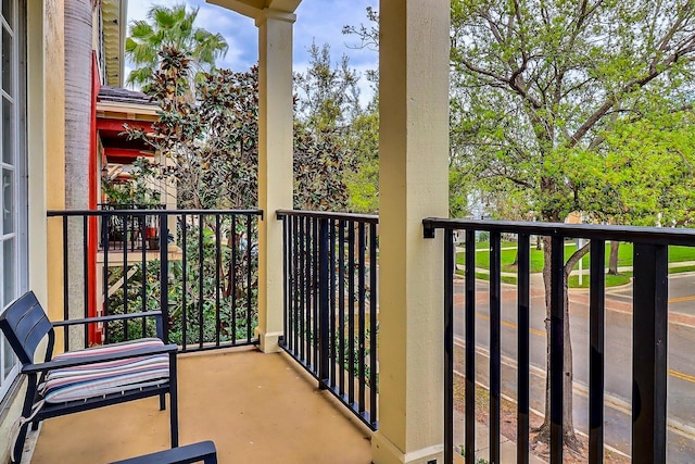 view of balcony