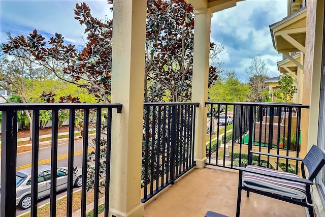 view of balcony