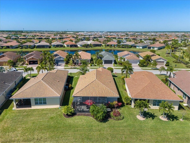 aerial view featuring a residential view