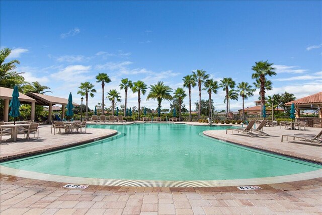 community pool featuring a patio